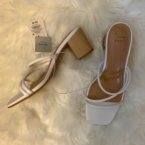 White Sandal Heels A New Day from Target Brand New